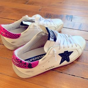 Golden Goose Superstar Snakeskin - size 8